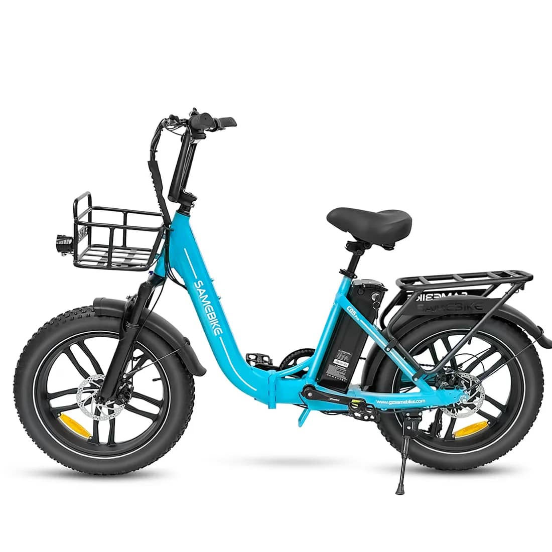 Light blue C05 Pro electric bike studio product view